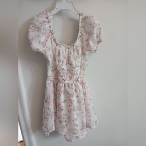 Kids Floral Off The Shoulder Romper